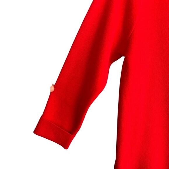 Tahari Red Turtle Neck 3/4 Sleeve Sweater Size M - Picture 2 of 9